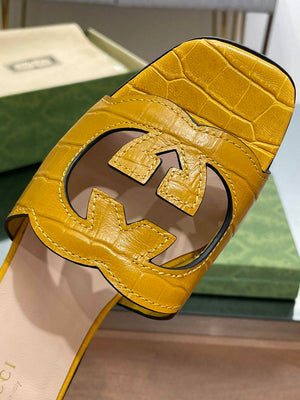 Gucci 694451 Women's Interlocking G cut-out slide sandal G66760 - 34 - View 7