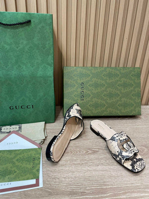 Gucci 694451 Women's Interlocking G cut-out slide sandal G66762 - 34 - View 7
