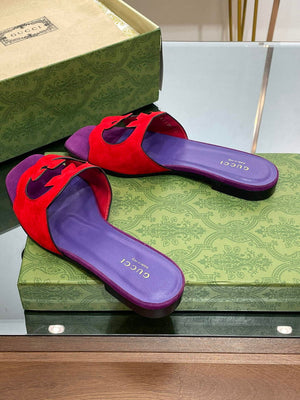 Gucci 694451 Women's Interlocking G cut-out slide sandal G66763 - 34 - View 3