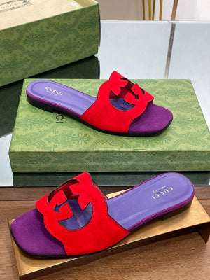 Gucci 694451 Women's Interlocking G cut-out slide sandal G66763 - 34 - View 5