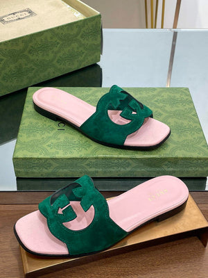 Gucci 694451 Women's Interlocking G cut-out slide sandal G66764 - 34 - View 5