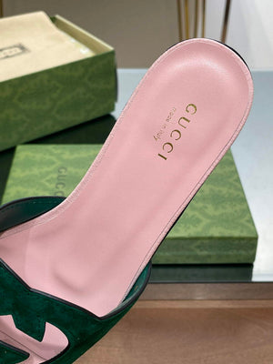 Gucci 694451 Women's Interlocking G cut-out slide sandal G66764 - 34 - View 7