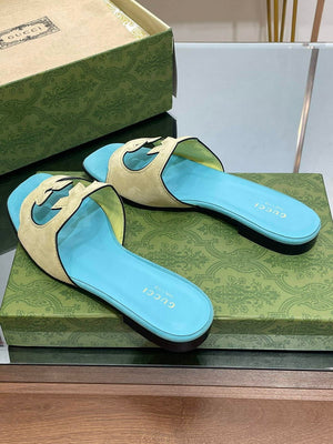 Gucci 694451 Women's Interlocking G cut-out slide sandal G66765 - 34 - View 3