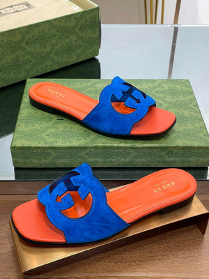 Gucci 694451 Women's Interlocking G cut-out slide sandal G66766 - 34 - View 5
