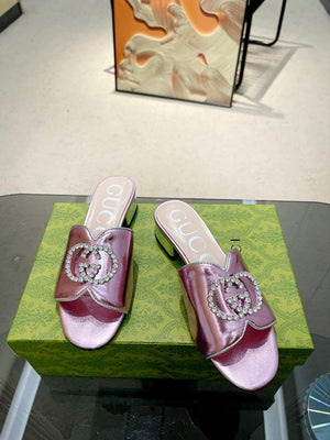 Gucci 695202 Women's Double G Slide Sandal G56242 - 35 - View 1