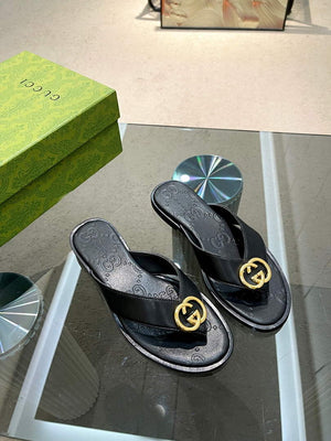 Gucci 695203 Men Women's Flip Flops Sandal G56253 - 35 - View 1