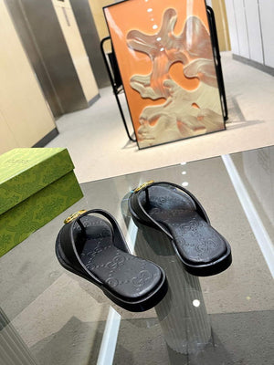 Gucci 695203 Men Women's Flip Flops Sandal G56253 - 35 - View 2