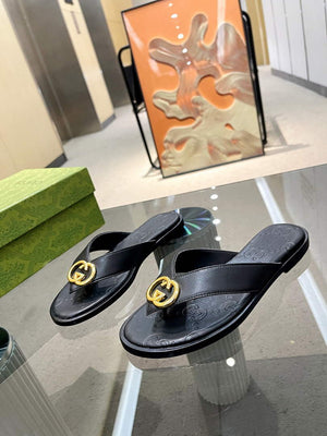 Gucci 695203 Men Women's Flip Flops Sandal G56253 - 35 - View 4