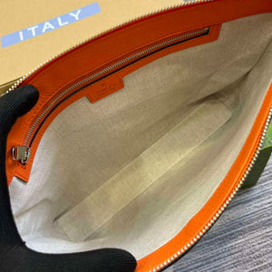 Gucci 696009 Jumbo GG Medium Messenger Bag Orange - Default Title - View 8