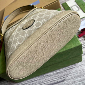 Gucci 696011 Large shoulder bag with Interlocking G Oatmeal - Default Title - View 7