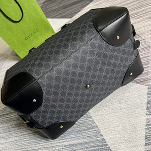 Gucci 696015 Large duffle bag with Interlocking G Black - Default Title - View 7