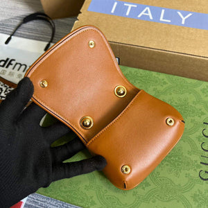 Gucci 698635 Gucci Blondie Mini card case wallet Brown - Default Title - View 8