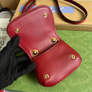 Gucci 698635 Gucci Blondie Mini card case wallet Red - Default Title - View 8