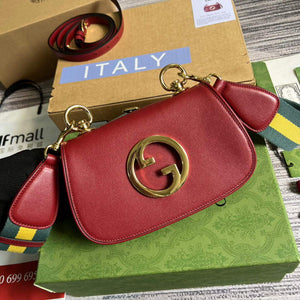 Gucci 698643 Gucci Blondie mini leather bag Red - Default Title - View 4