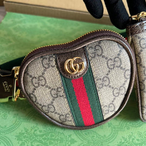 Gucci 698805 Ophidia gg Heart Utility Belt Bag Brown - Default Title - View 7