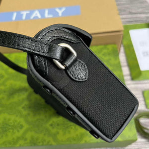 Gucci 699296 Gucci Horsebit 1955 Jumbo GG Mini Bag Black big G - Default Title - View 3