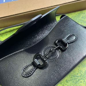 Gucci 699296 Gucci Horsebit 1955 Mini Bag Black Leather - Default Title - View 8