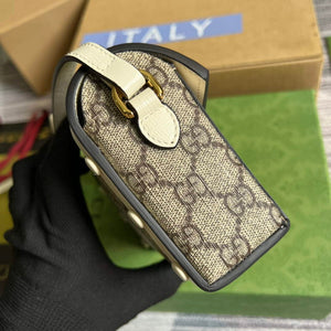 Gucci 699296 Gucci Horsebit 1955 mini bag White - Default Title - View 3