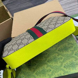 Gucci 699439 Ophidia GG Small Crossbody Bag Fluorescent yellow - Default Title - View 7