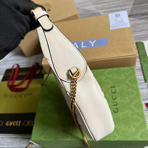 Gucci 699514 GG Marmont half-moon-shaped mini bag White - Default Title - View 3