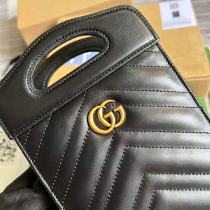 Gucci 699756 GG Marmont Top handle mini bag Black - Default Title - View 5