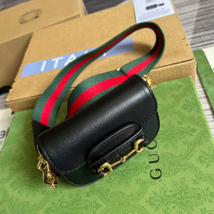 Gucci 699760 Gucci Horsebit 1955 strap wallet Black - Default Title - View 7