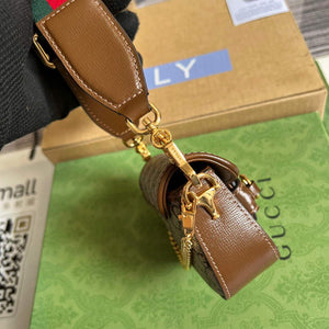 Gucci 699760 Gucci Horsebit 1955 strap wallet Beige and ebony - Default Title - View 3