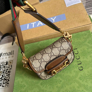 Gucci 699760 Gucci Horsebit 1955 strap wallet Beige and ebony - Default Title - View 6