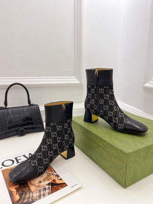 Gucci 700023 Women's GG Canvas Ankle Boot G60034 - 35 - View 5