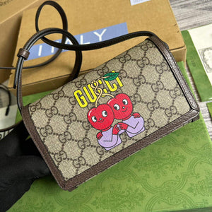 Gucci 700733 Gucci cherry print mini bag - Default Title - View 4