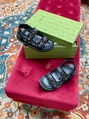 Gucci 701158 Women's GG Sandal With Crystals G38252 - US 4=Euro 35 - View 5