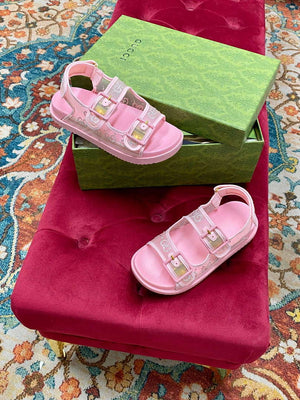 Gucci 701158 Women's GG Sandal With Crystals G38253 - US 4=Euro 35 - View 5