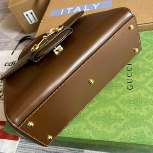 Gucci 702049 Horsebit 1955 Medium Bag Brown - Default Title - View 6