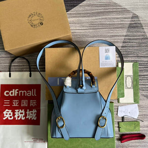 Gucci 702101 Bamboo backpack Blue - Default Title - View 2
