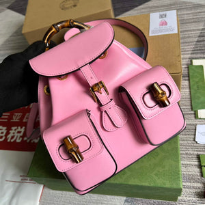 Gucci 702101 Bamboo backpack Pink - Default Title - View 3