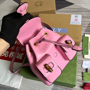 Gucci 702101 Bamboo backpack Pink - Default Title - View 7