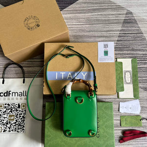 Gucci 702106 Bamboo Mini Handbag Green - Default Title - View 3