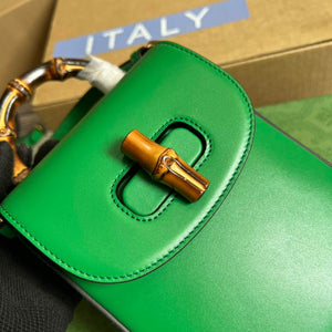 Gucci 702106 Bamboo Mini Handbag Green - Default Title - View 5