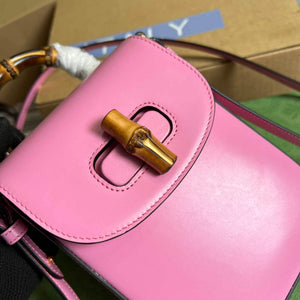 Gucci 702106 Bamboo Mini Handbag Pink - Default Title - View 5
