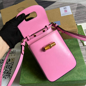 Gucci 702106 Bamboo Mini Handbag Pink - Default Title - View 8