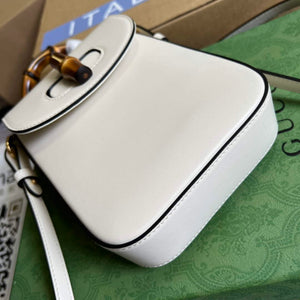 Gucci 702106 Bamboo Mini Handbag White - Default Title - View 6