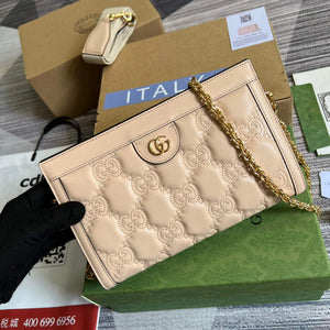 Gucci 702200 GG matelass¨¦ leather shoulder bag Beige - Default Title - View 4