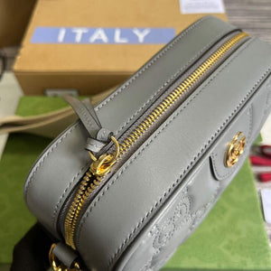 Gucci 702234 GG Matelass¨¦ Leather Shoulder Handbag Dusty grey - Default Title - View 8