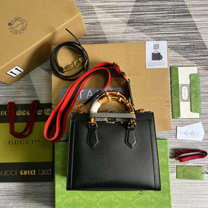Gucci 702721 Diana Small Tote Bag Black leather - Default Title - View 2