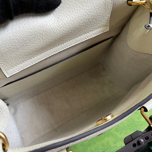 Gucci 702721 Diana Small Tote Bag GG white leather - Default Title - View 9
