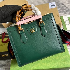 Gucci 702721 Diana Small Tote Bag Green leather - Default Title - View 1
