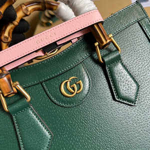 Gucci 702721 Diana Small Tote Bag Green leather - Default Title - View 5