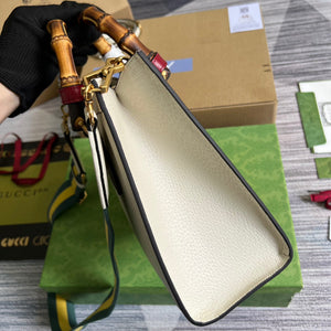 Gucci 702721 Diana Small Tote Bag White leather - Default Title - View 4