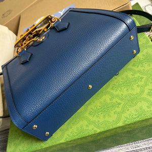 Gucci 702721 Gucci Diana Small Tote Bag Blue - Default Title - View 6