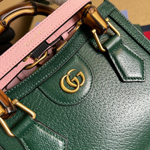 Gucci 702732 Diana Mini Tote Bag Green leather - Default Title - View 5